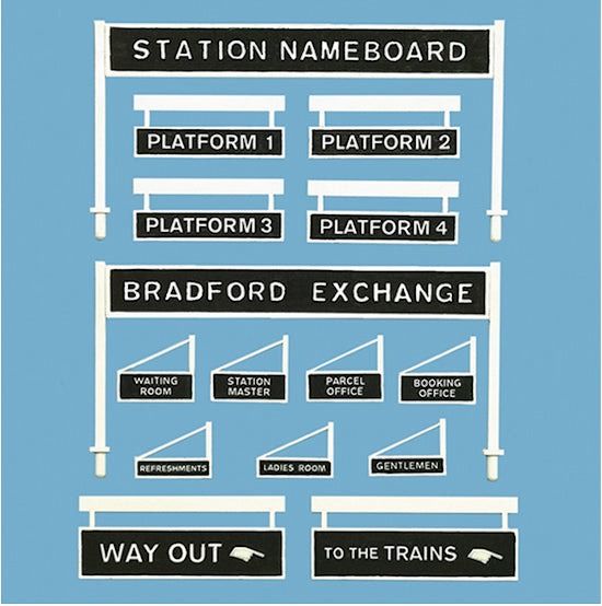 Peco Platform Signage OO Gauge