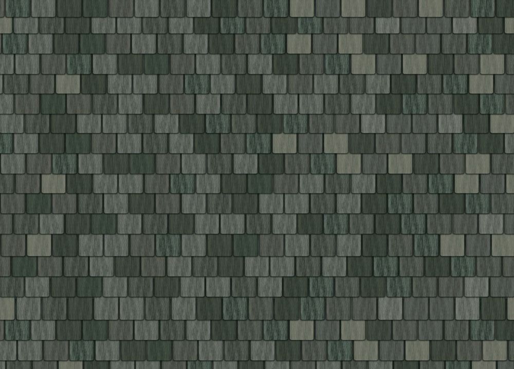 Grey Roof Tiles Quality Exterior Paper 430 x 950mm for 12th Scale Dolls House