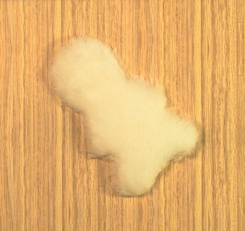 White Faux Fur Rug for 12th Scale Dolls House