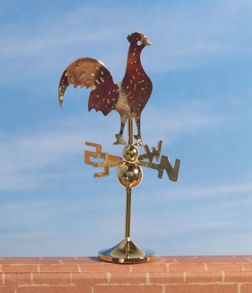 Cockerel Weather Vane for 12th Scale Dolls House