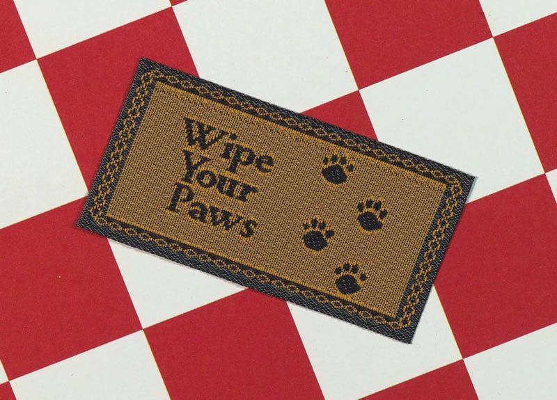 Wipe Your Paws Doormat for 12th Scale Dolls House