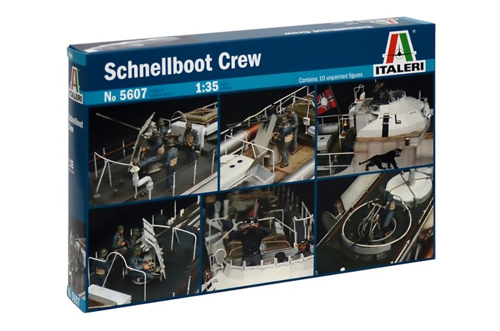 Italeri 1/35 Scale Schnellboot Crew - 10 Figures
