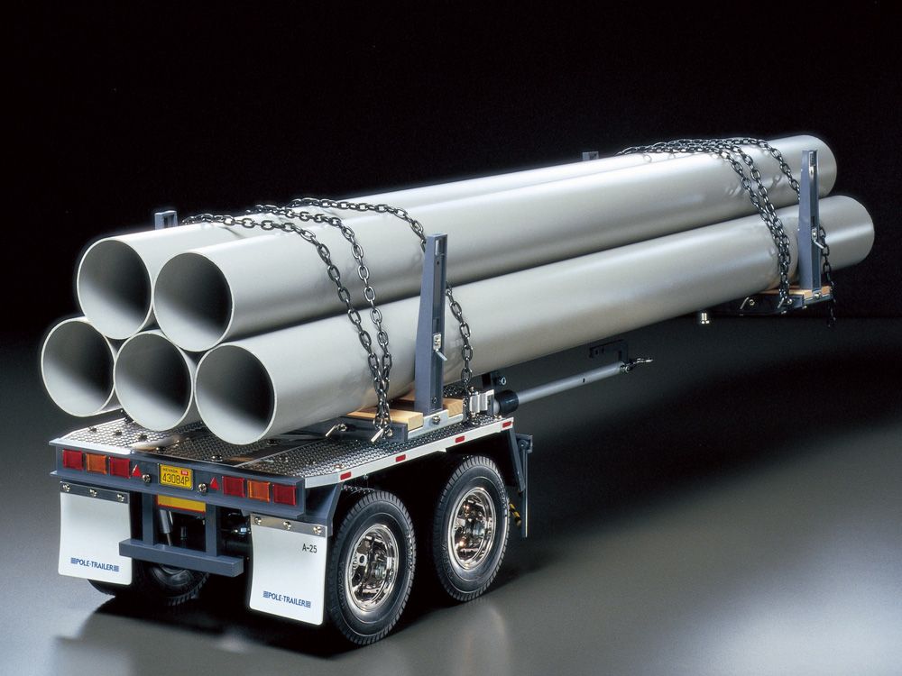 Tamiya 1/14 Scale Pole Trailer for RC Trucks Model Kit