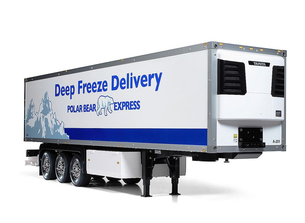 Tamiya 1/14 Scale 3-Axle Reefer Semi-Trailer RC Model Kit