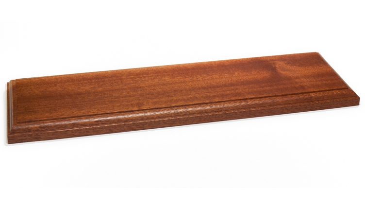 Wooden Varnished Display Boards and Brass Pedestals - Various Sizes