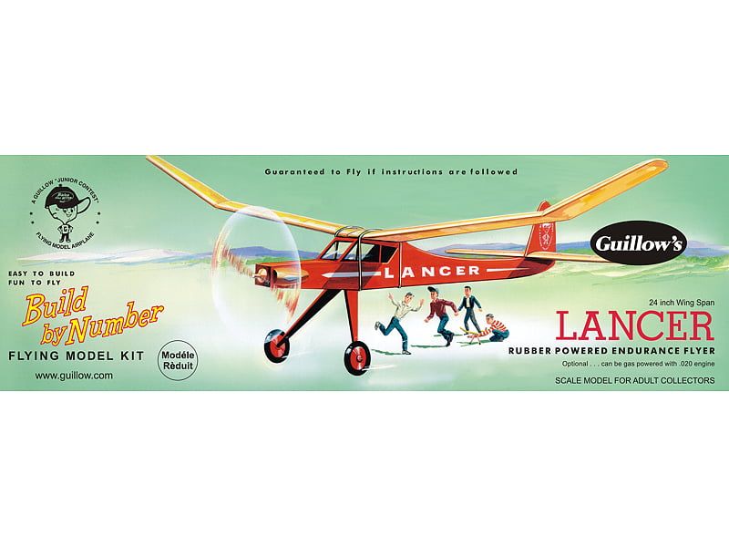 Guillows Lancer Build By Numbers Balsa Model Kit