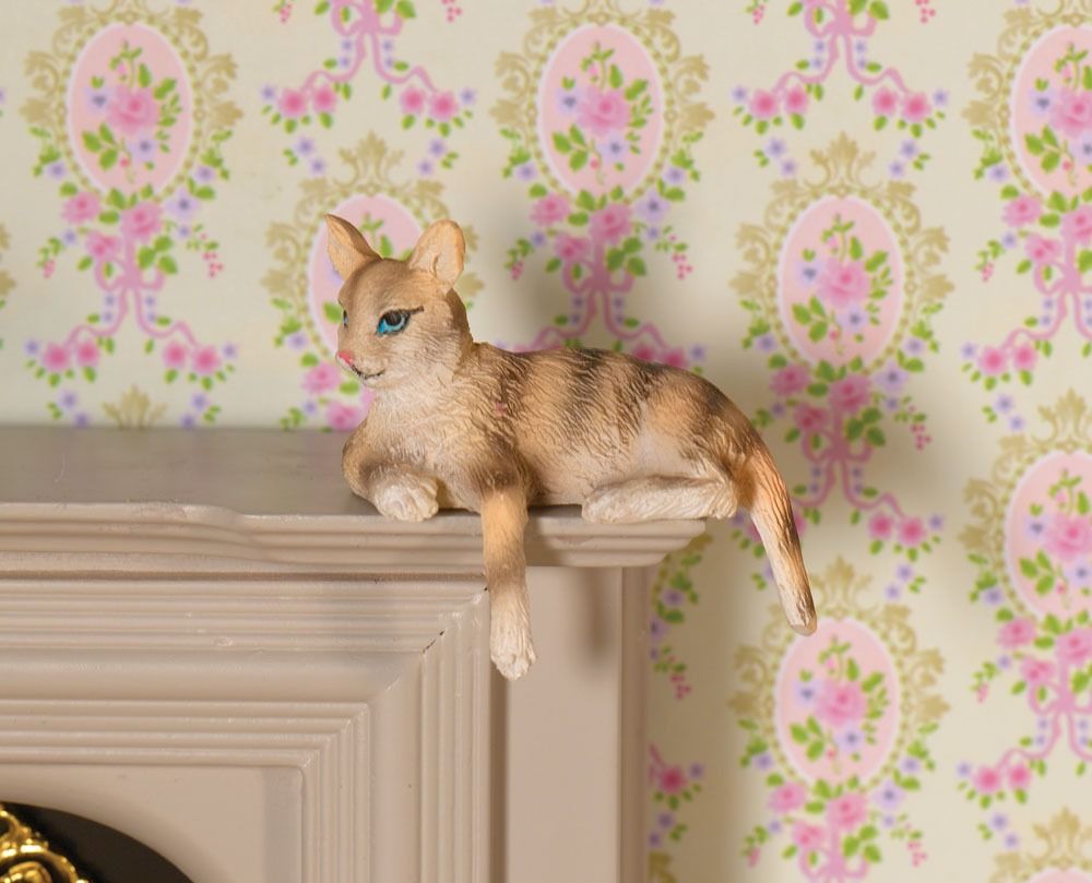 Cleo the Tabby Cat for 12th Scale Dolls House