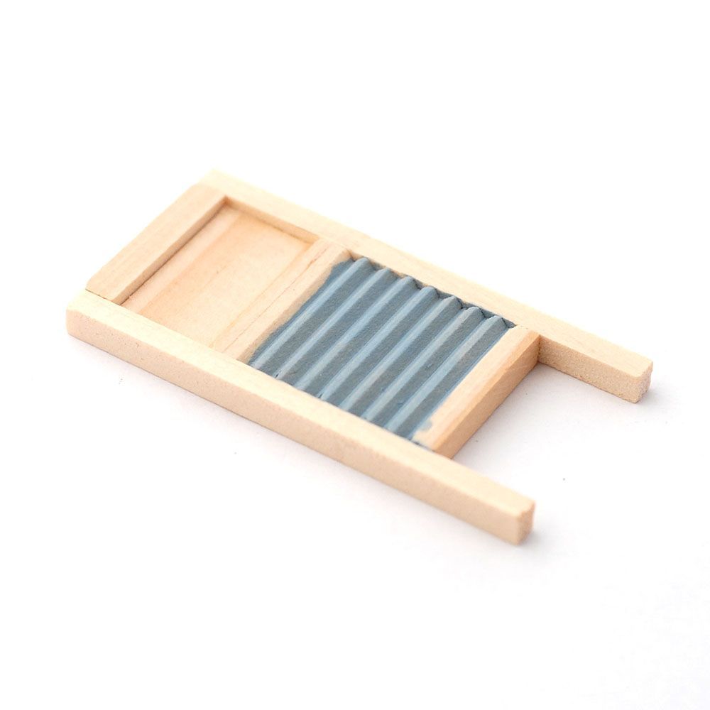 Wooden Washboard with Ribs for 12th Scale Dolls House
