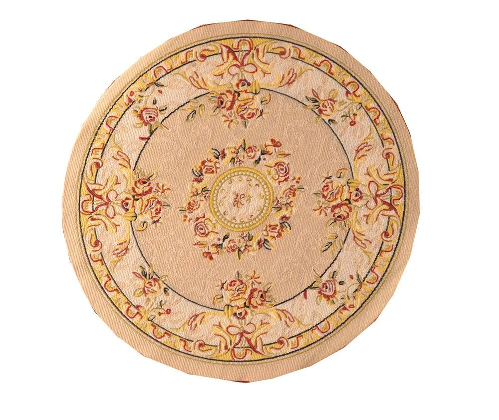 Cream Circular Rug 150mm for 12th Scale Dolls House