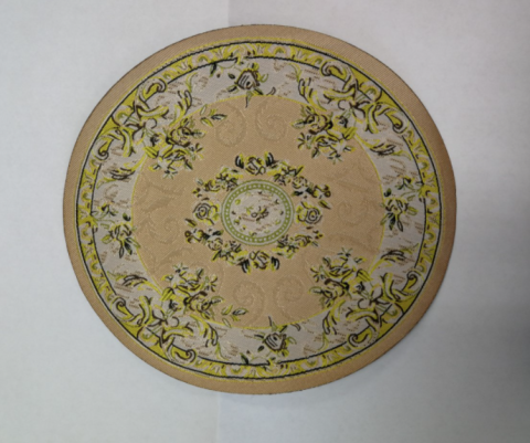 Cream Circular Rug 150mm for 12th Scale Dolls House