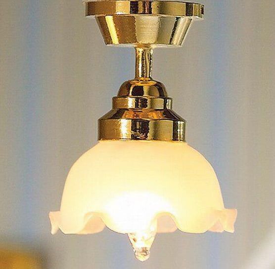 12V Large Tulip Ceiling Light for 12th Scale Dolls House