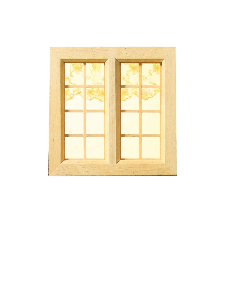 Large Cottage Wooden Window 97 x 144mm for 12th Scale Dolls House