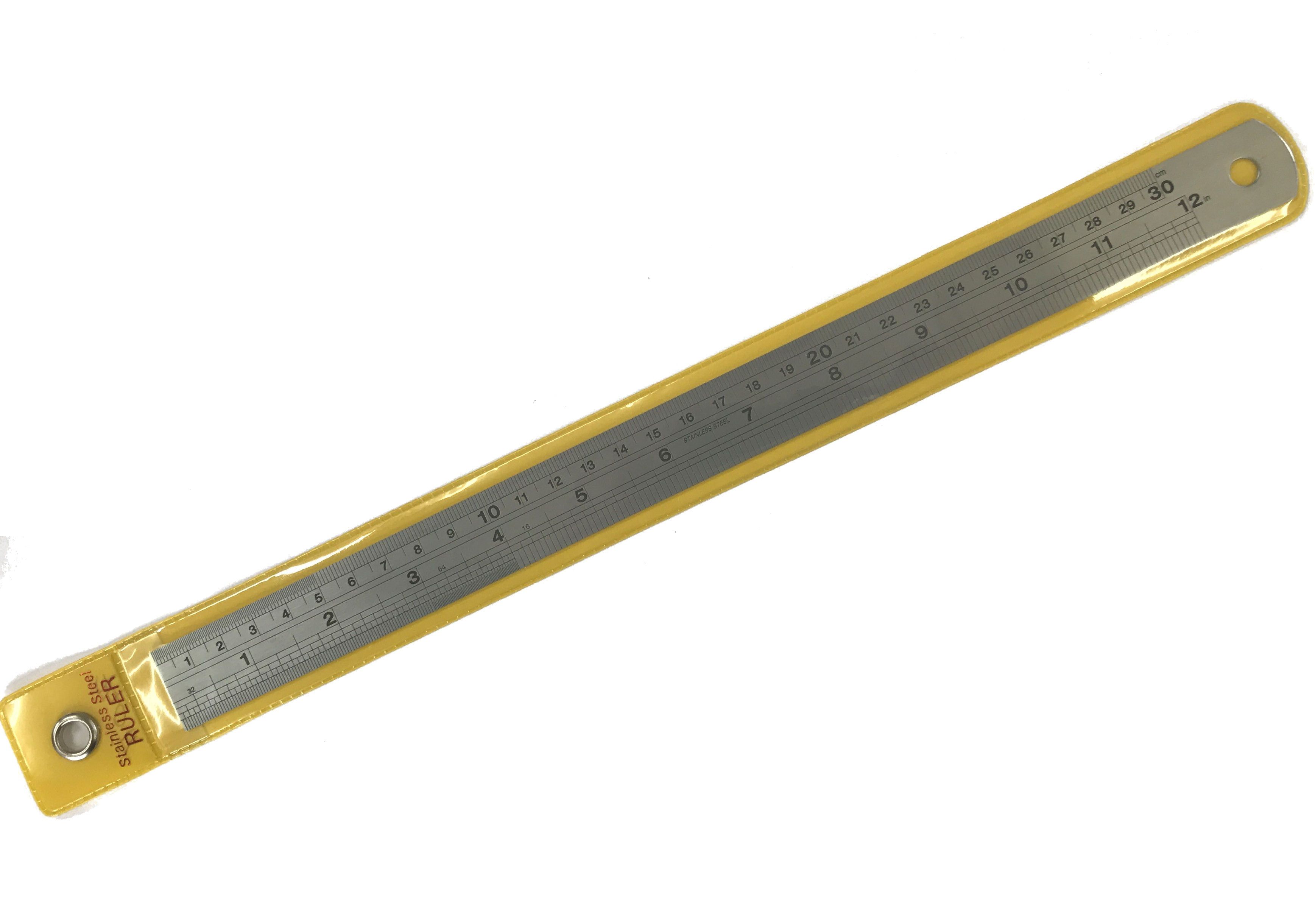 Stainless Steel 12 inch Engraved Rule
