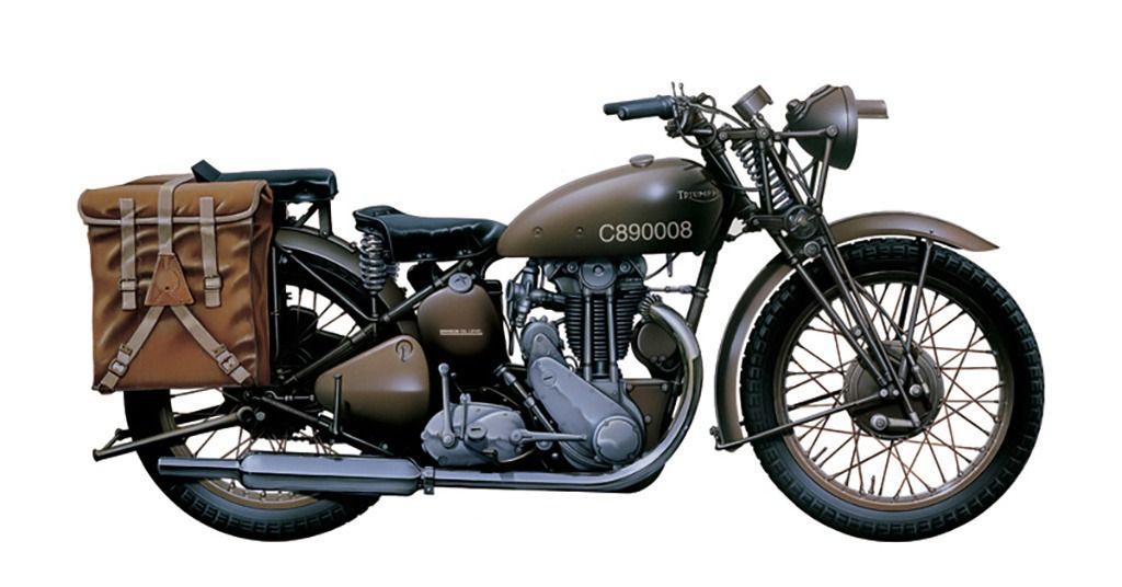 Italeri 1/9 Scale Triumph 3HW Military Solo Model Kit