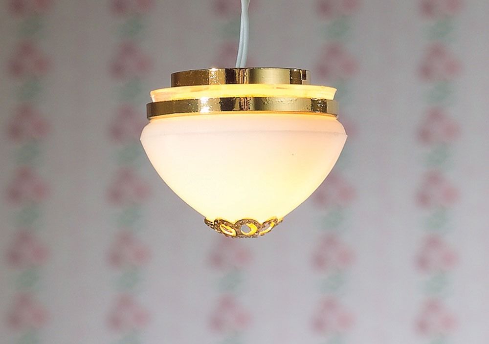 12V Domed Flush Ceiling Light for 12th Scale Dolls House