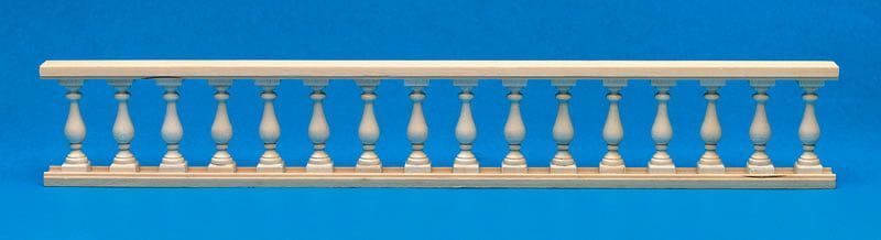 Wooden Balustrade 340mm for 12th Scale Dolls House