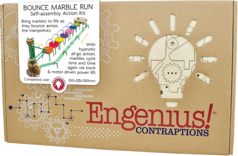 Cheatwell Engenius: Bounce Marble Run Wooden Model Kit