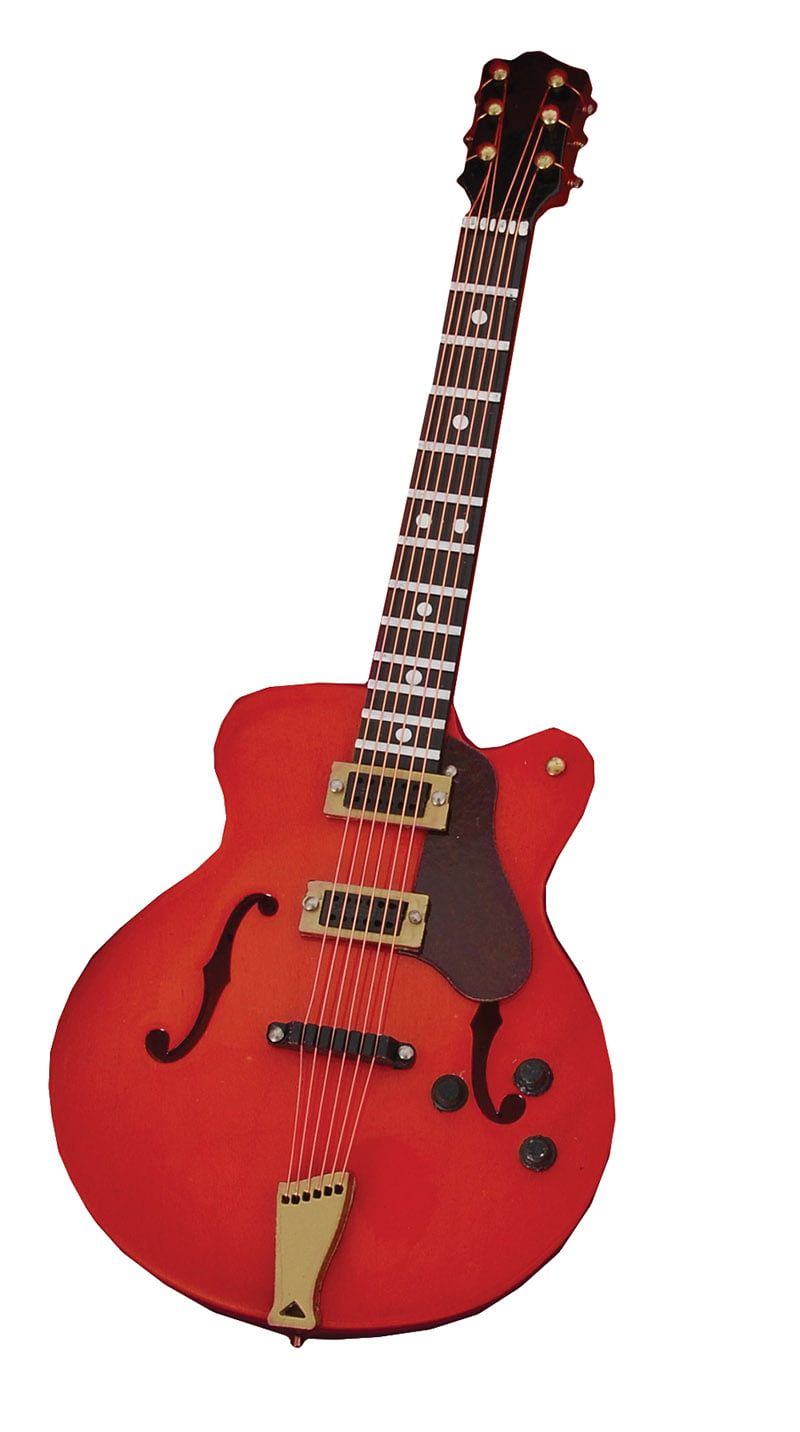Red Gibson Electric Guitar for 12th Scale Dolls House