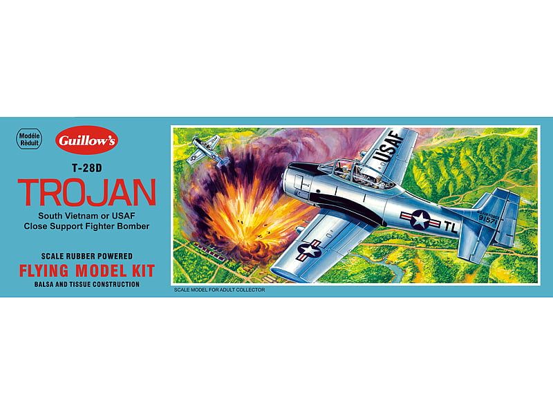Guillows 1/30 Scale NA Trojan Balsa Model Kit
