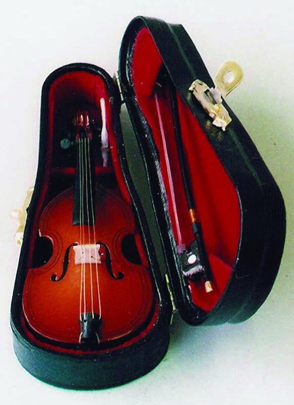 Cello with Black Case for 12th Scale Dolls House