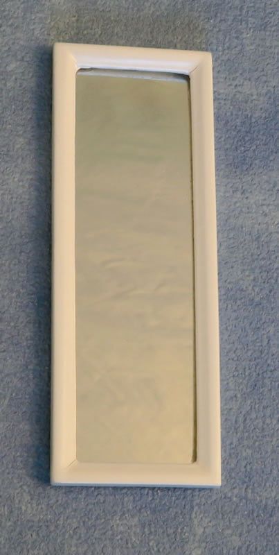 White Dressing Mirror for 12th Scale Dolls House