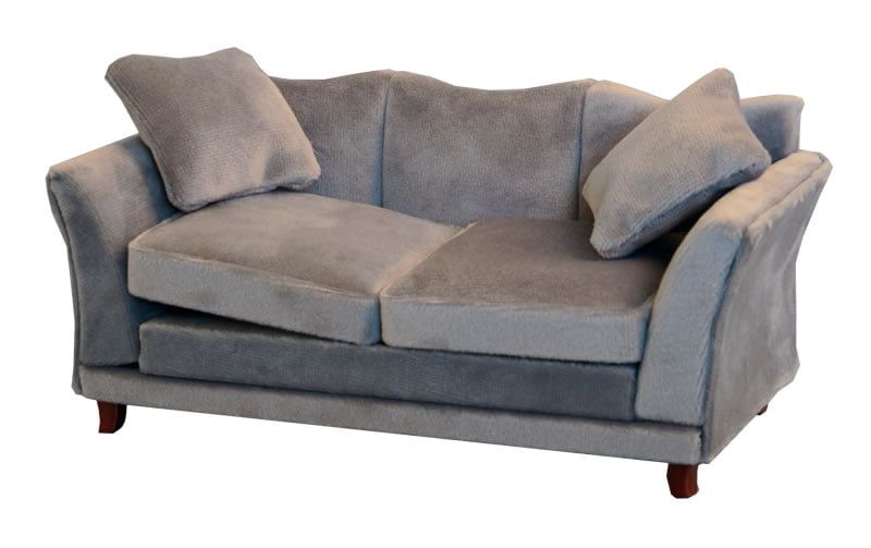 Grey Modern Sofa for 12th Scale Dolls House