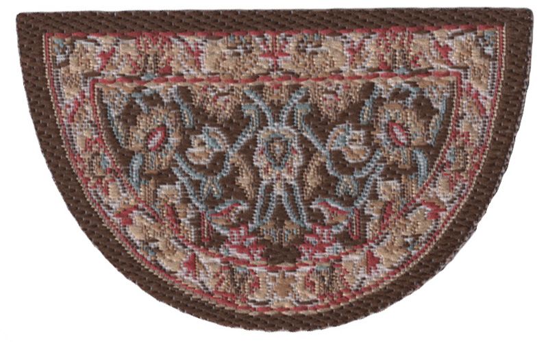 Floral Oval Mat for 12th Scale Dolls House