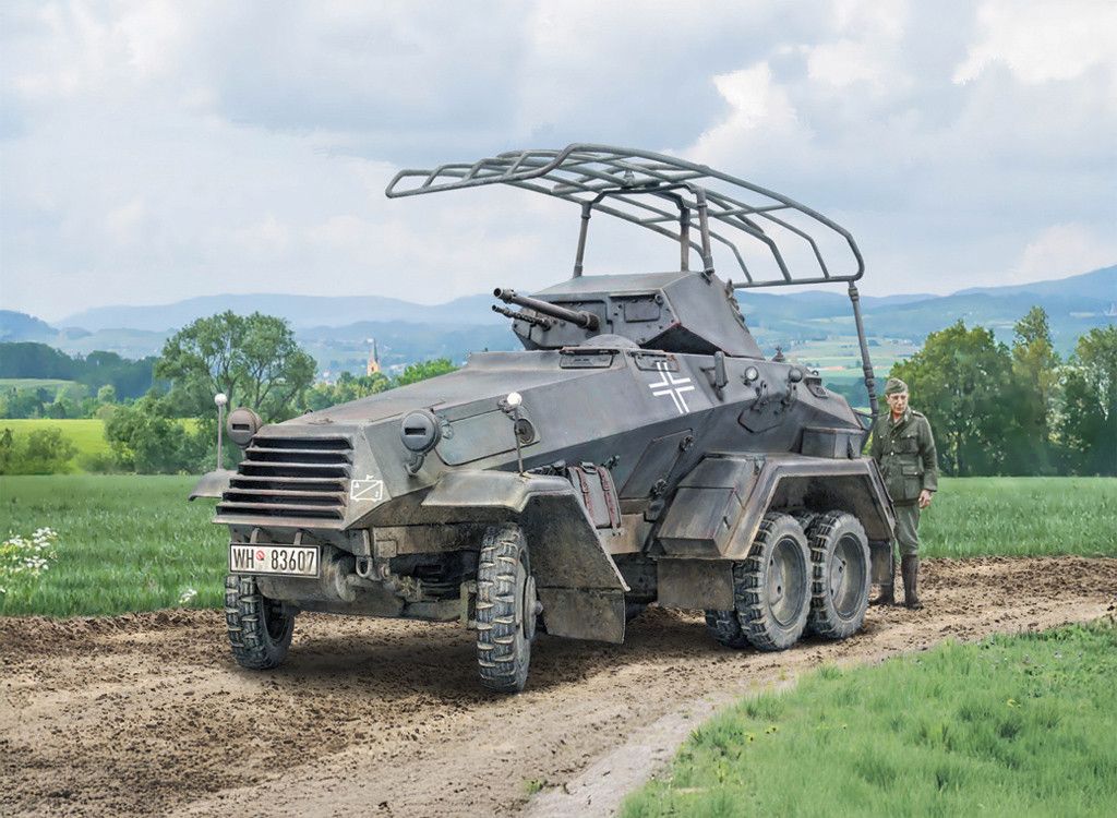 Italeri 1/72 Scale Sd.Kfz. 232 6 Rad Model Kit