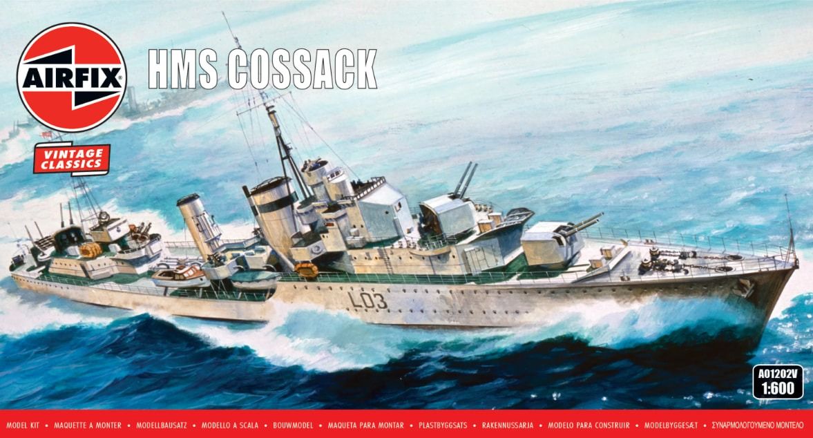 Airfix 1/600 Scale HMS Cossack Model Kit