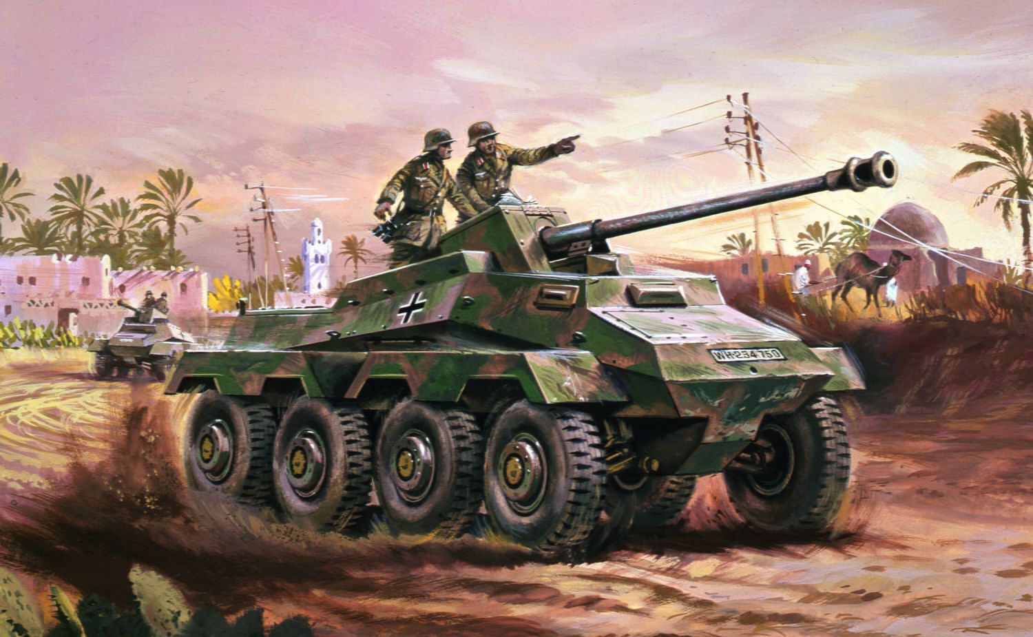 Airfix 1/76 Scale SDKFZ Armoured Car Model Kit