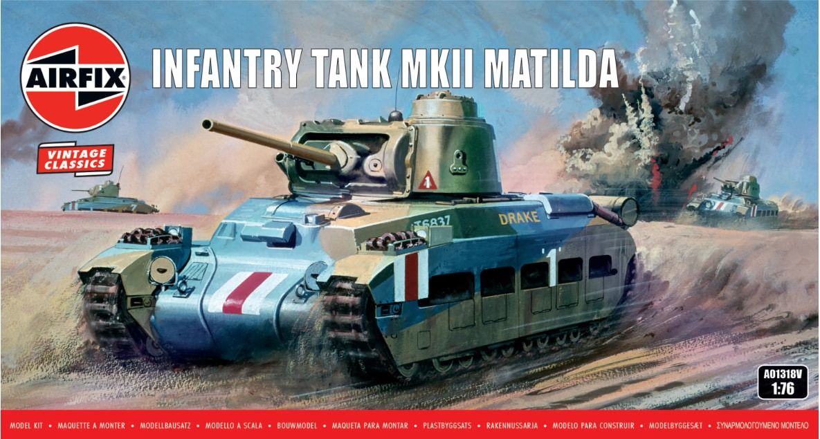 Airfix 1/76 Scale Infantry Tank Mk.II Matilda Model Kit