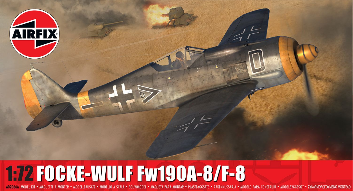 Airfix 1/72 Scale Focke-Wulf Fw190A-8/F-8 Model Kit