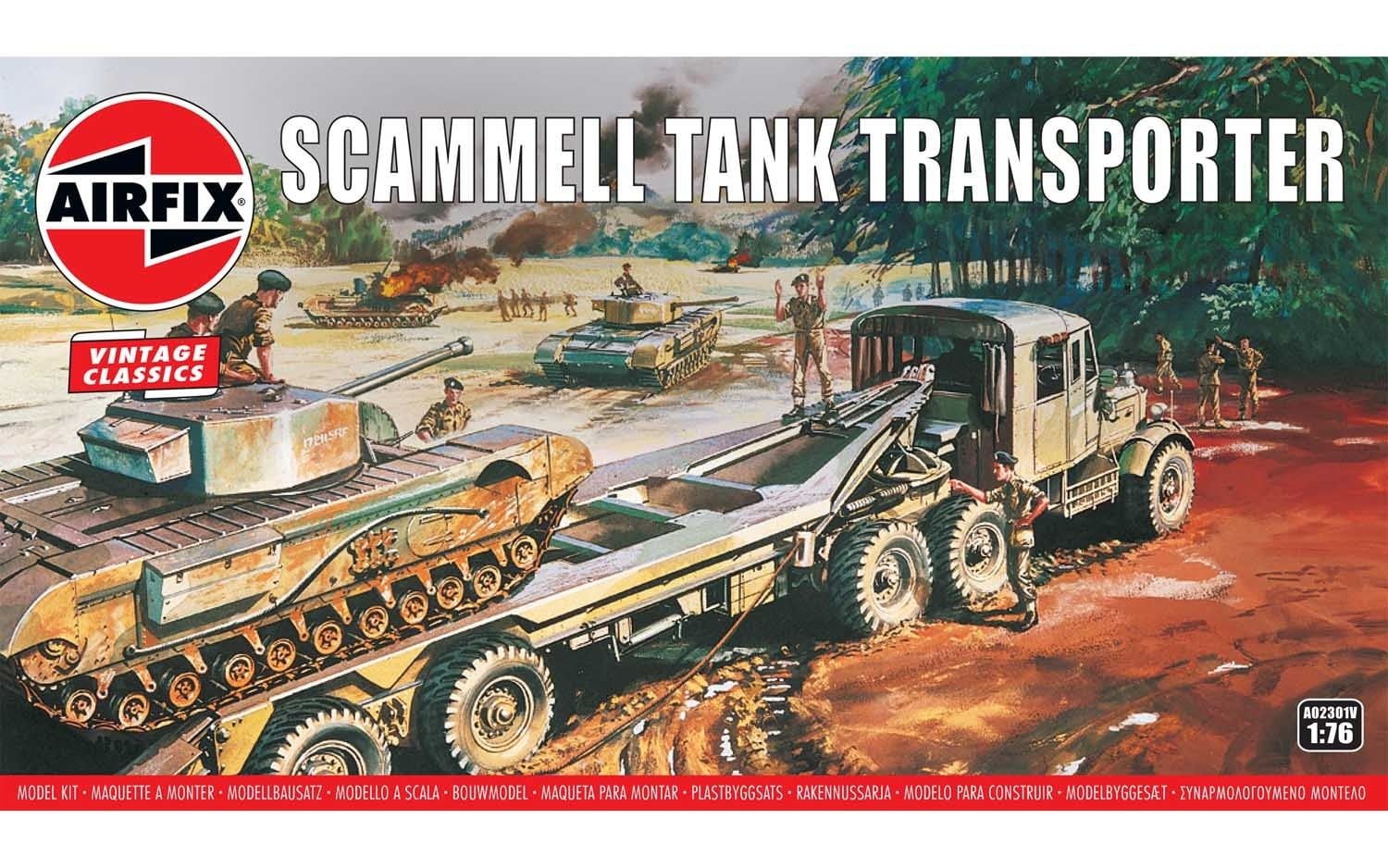 Airfix 1/76 Scale Scammell Tank Transporter Model Kit
