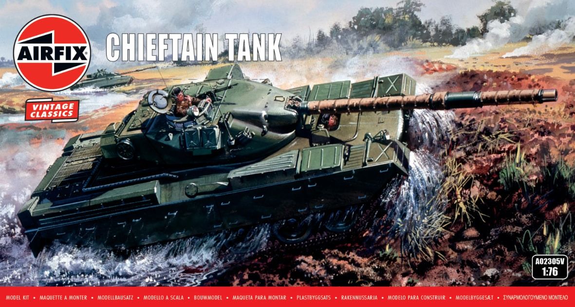 Airfix 1/76 Scale Chieftain Tank Model Kit