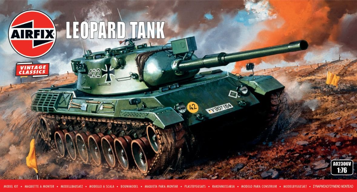 Airfix 1/76 Scale Leopard Tank Model Kit