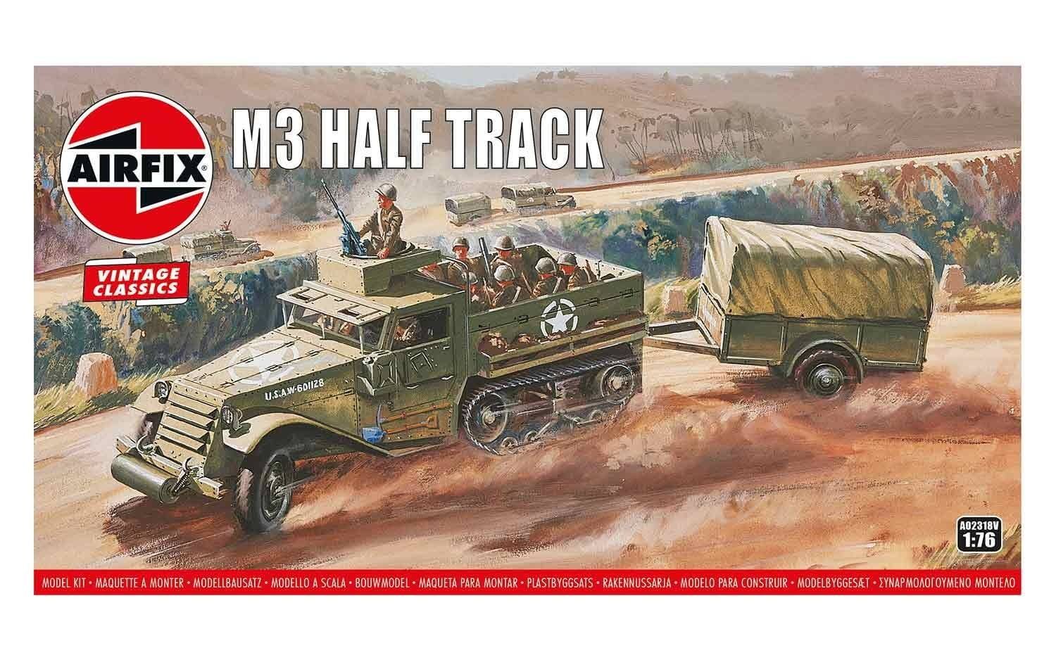 Airfix 1/76 Scale Half-Track M3 Model Kit