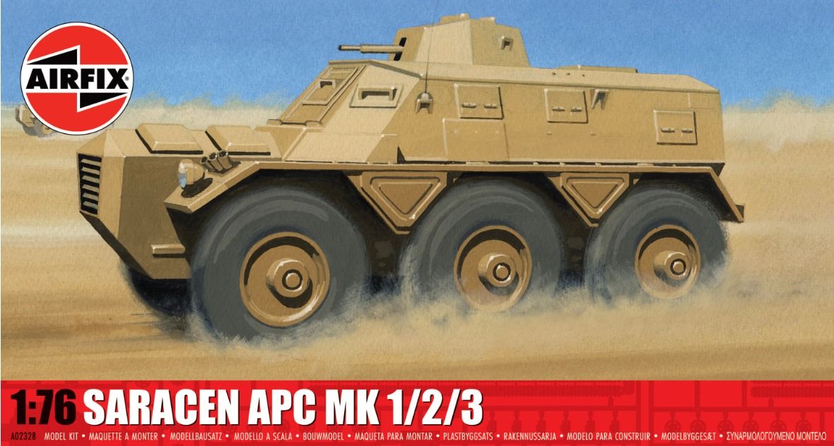 Airfix 1/76 Scale Saracen APC Mk 1/2/3 Model Kit