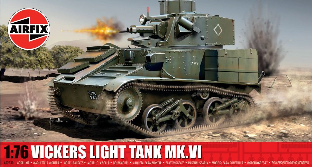 Airfix 1/76 Scale Vickers Light Tank Mk.VI Model Kit