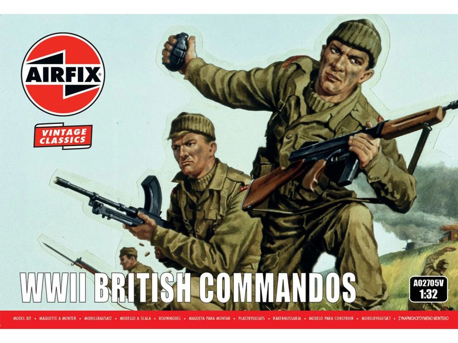 Airfix 1/32 Scale WWII British Commandos Model Kit