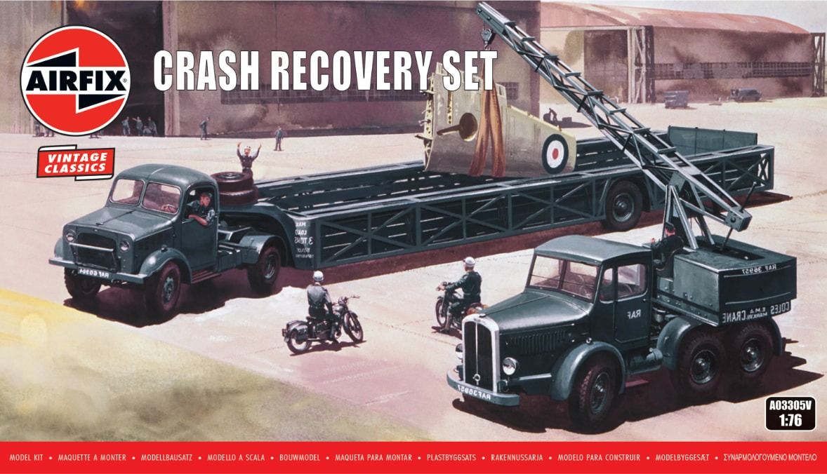 Airfix 1/76 Scale Crash Recovery Set Model Kit