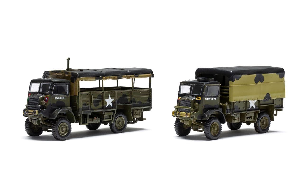 Airfix 1:76 Scale WWII 3-Ton G.S. and Troop Trucks Model Kit