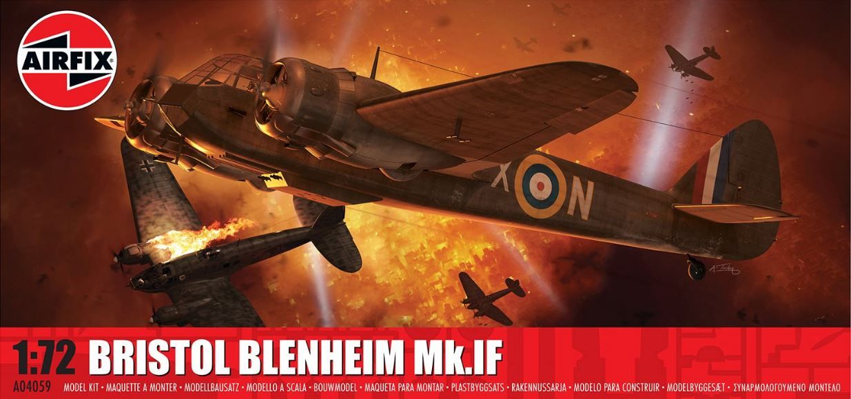 Airfix 1/72 Scale Bristol Blenheim Mk.IF Model Kit