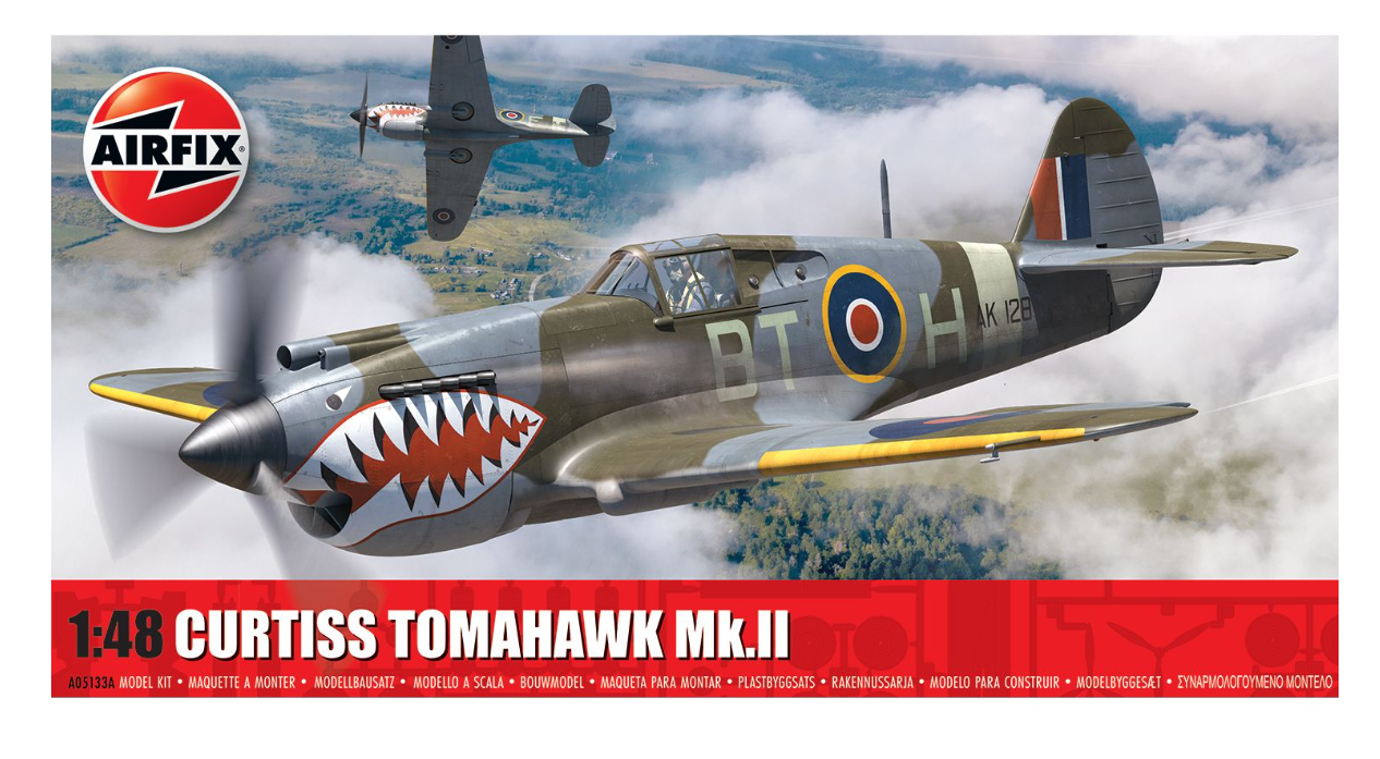 Airfix 1/48 Scale Curtiss Tomahawk Mk.II Model Kit
