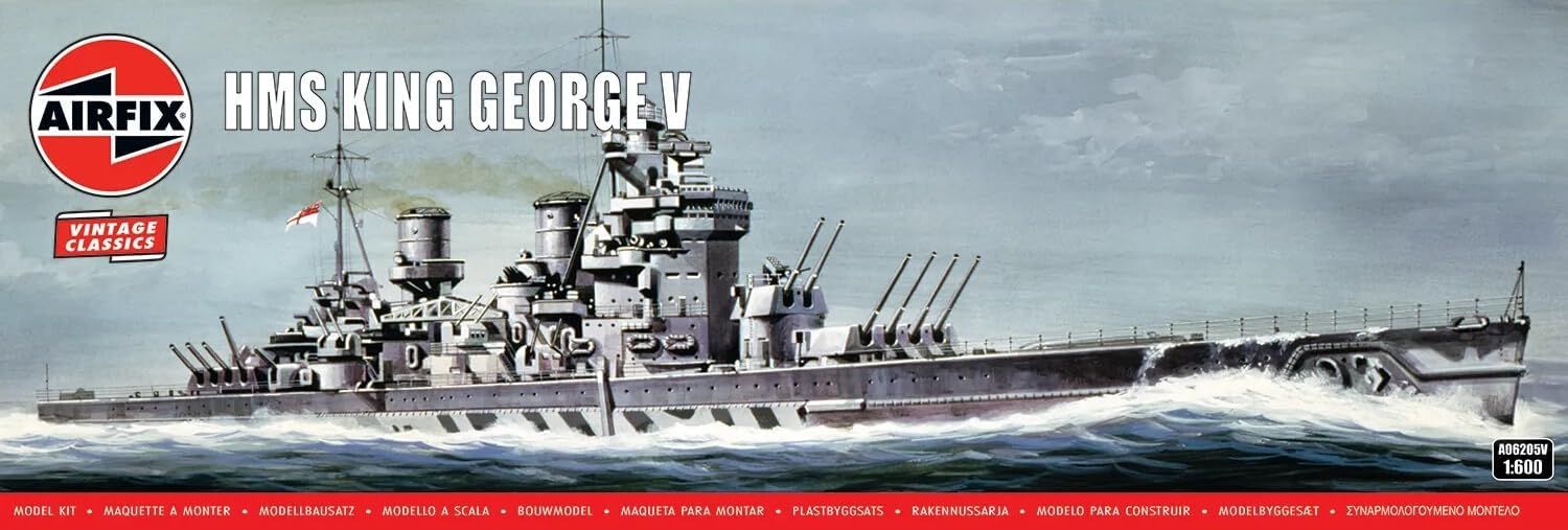 Airfix 1/600 Scale HMS King George V Model Kit
