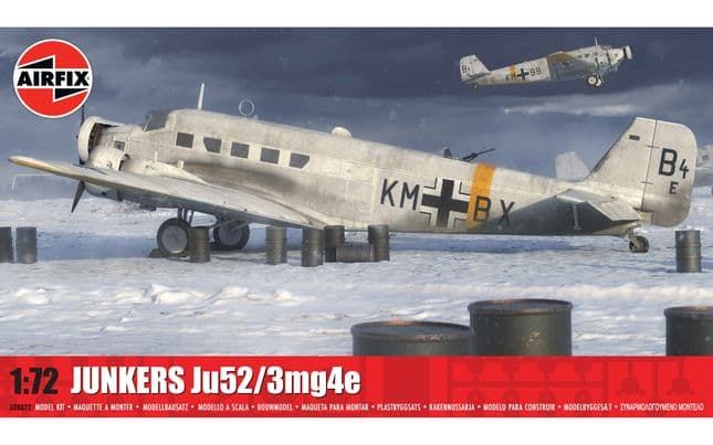 Airfix 1/72 Scale Junkers Ju52/3mg4e Model Kit