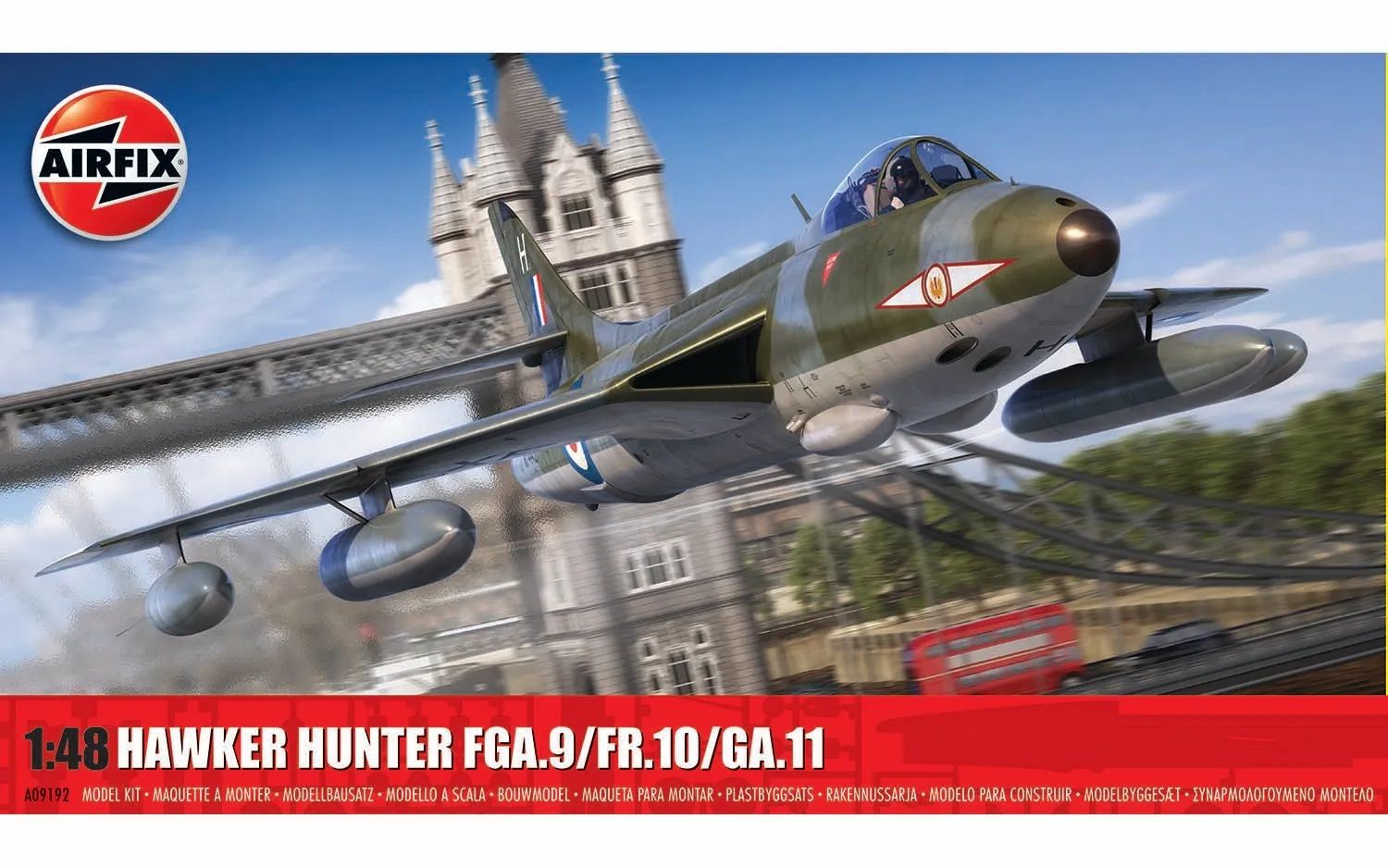 Airfix 1/48 Scale Hawker Hunter FGA.9/FR.10/GA.11 Model Kit