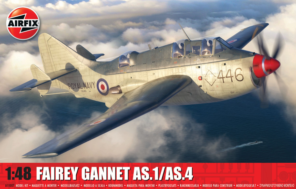 Airfix 1/48 Scale Fairey Gannet AS.1/AS.4 Model Kit