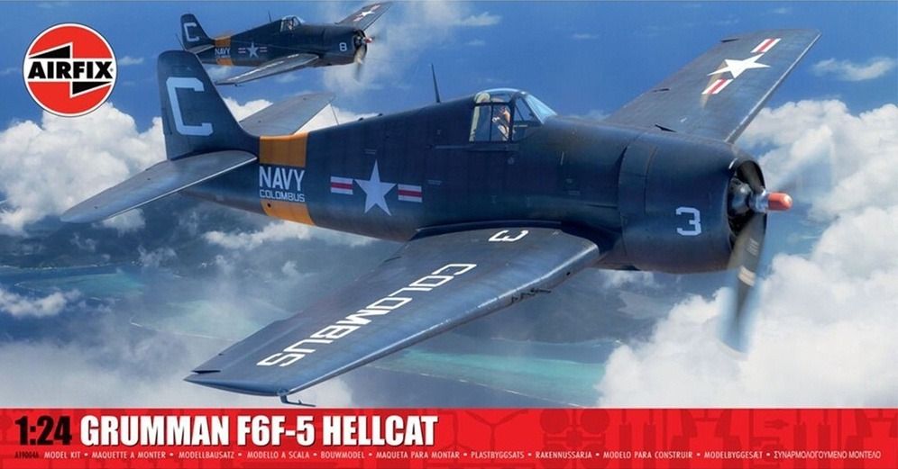 Airfix 1/24 Scale Grumman F6F-5 Hellcat Model Kit
