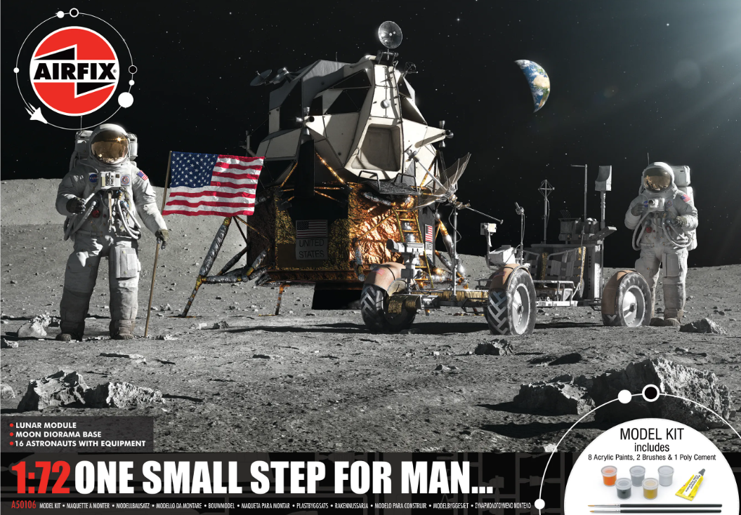 Airfix 1/72 Scale One Small Step For Man Gift Set Model Kit