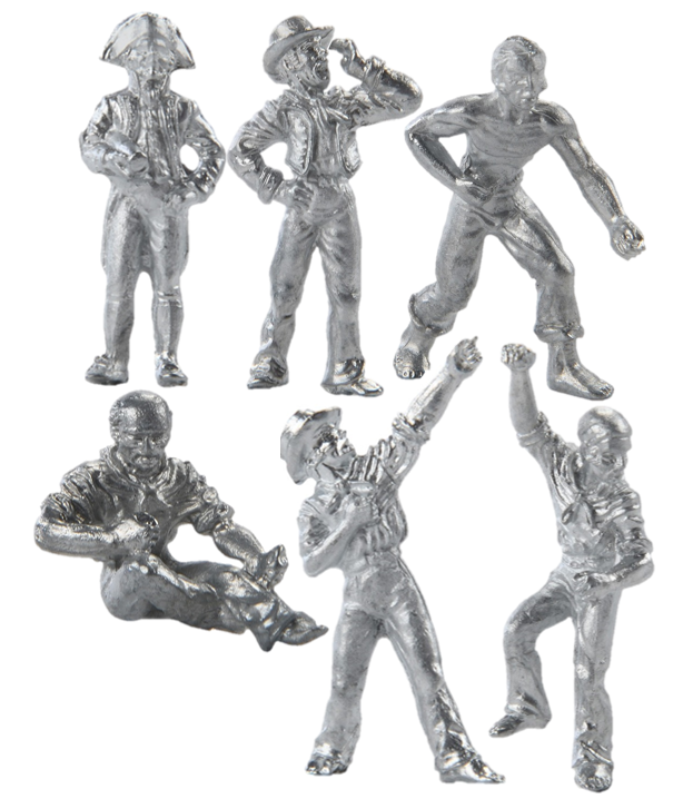 6 Metal Sailors 25mm